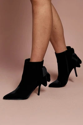 Coast Black Ankle Boots Womens Party Boots - Image 1 of 4
