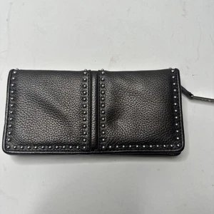 Brighton Leather Brown Wallet With Studded Detailing - Picture 1 of 8