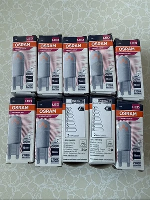 10x Osram PARATHOM PIN 20 G9 LED Strahler 1,8W 200lm 2700K Warm Glühbirne Ø16mm - Bild 1 von 4