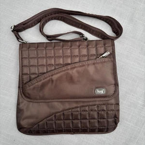 Lug Somersault Brown Quilted Convertible Crossbody Bag / Waist Pack Multi Pocket - Picture 1 of 8