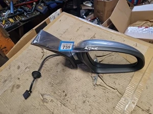 2009 - 2015 VAUXHALL ASTRA J RIGHT DRIVERS OFFSIDE ELECTRIC WING MIRROR GREY - Picture 1 of 7