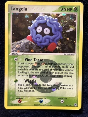 2004 Pokemon Tangela EX FireRed & LeafGreen 30/112 Reverse Holo Rare Vintage - Image 1 of 4