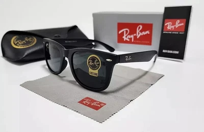 Ray-Ban RB2140 Wayfarer Classic Sunglasses 50mm Sunglass Black Frame Gray Lens - - Image 1 of 4