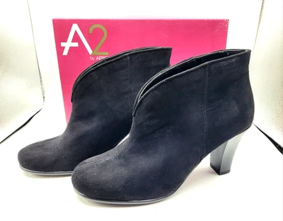 Botín negro A2 by Aerosoles espuma viscoelástica imitación tela Saude talla 9W Foto 1 de 4