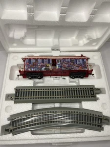 Hawthorne Village Rudolph Christmas Town Express Train Car & Tracks - Bild 1 von 6