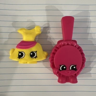 Shopkins 2015 McDonald's Happy Meal Beauty Mia 镜子和黄色连衣裙 — 第 1/2 张图片