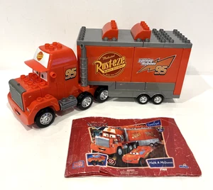MEGA BLOKS DISNEY PIXAR CARS MACK TRUCK & TRAILER FROM MACK & MCQUEEN SET 7769 - Picture 1 of 11