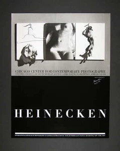Vintage 1978 Poster Robert Heinecken Photographs Signed Chicago - Picture 1 of 1