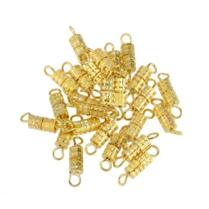 20X Connettori a Vite per Collana Braccialetto Sicuro Chiusure Gioielli Accessori - Foto 1 di 12