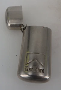 Marlboro massiv Stahl mit Klappdeckel Hülle für Einwegfeuerzeug um 1975 (108335) - Bild 1 von 6