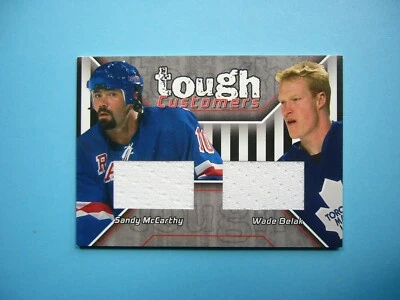 2001/02 IN THE GAME ITG BAP DUAL JERSEY CARD #TC-15 SANDY MCCARTHY WADE BELAK - Image 1 of 2