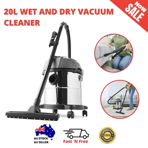 Vacuum Cleaner Wet & Dry 20L Commercial Work Shop 1200W Kit Vac Set High Suction - Picture 1 of 10