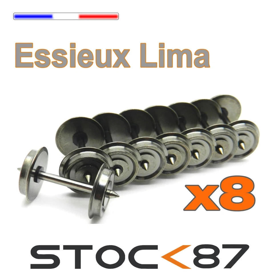 6201/8# 8pcs Essieux Lima de remplacement ø 10,4mm d'excellente qualité