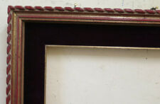 24 3/8x24 3/8in Old Frame For Paintings Golden Wooden Carved Square X11