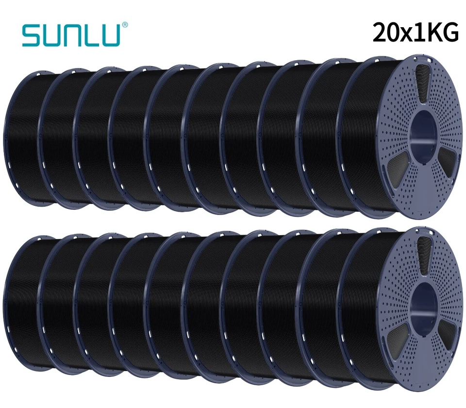 SUNLU 5KG/10KG/20KG PLA PETG Silk ABS ASA SILK 3D Printer Filament 1KG Spool - Image 1 of 4