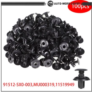 100X Push Clips Fender Liner Ratainer Pin For Honda Civic Accord Acuar Integra - Picture 1 of 14