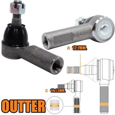 Extremo de barra de amarre exterior de 2 piezas para Toyota Corolla AE90 AE100 AE111 1987-2000 sedán Foto 1 de 4