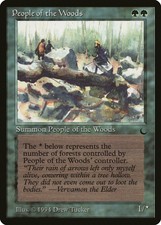 People of the Woods The Dark NM Green Uncommon MAGIC GATHERING CARD ABUGames