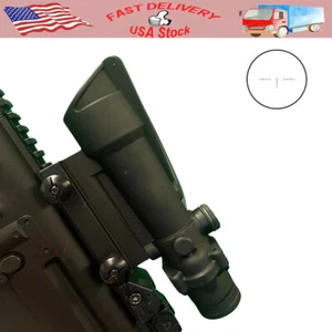 Tactical 5x35 Acog Hunting Scope Green Fiber Optic Illum Chevron Reticle - Picture 1 of 6
