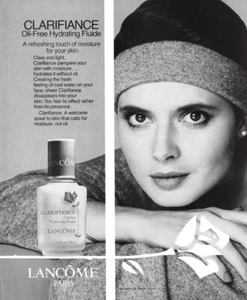 1988 Lancome Isabella Rossellini skincare 1-page MAGAZINE AD - Picture 1 of 1