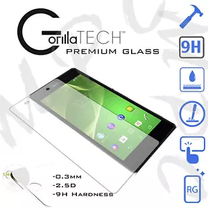 Film Screen Protector Gorilla Tempered Glass By GT For Sony Xperia Z1 - Picture 1 of 4