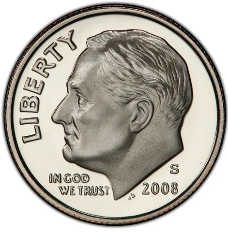 GEM PROOF 2008-S Roosevelt Dime San Francisco DEEP CAMEO 10c- Save on Multiple! Cover