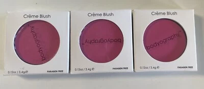 (3) PACOTE! NOVO!  BODYOGRAPHY ( 6710 DAHLIA ) CREME/CREME BLUSH - 0,14 OZ/4G - Imagem 1 de 4