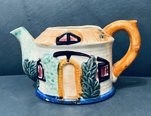 Vintage Cottage Ware Teapot Made in Japan Colorful Pottery 2 cup - Picture 1 of 11