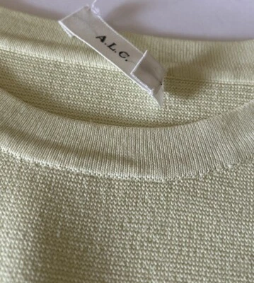 A.L.C. Conjunto de falda y top a rayas ALC Campbell negro amarillo nuevo sin etiquetas talla XS $395 Foto 1 de 4