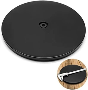 Jersvims 8 Inch Acrylic Turntable Platter, Black Turntable Organizer round Rotat - Picture 1 of 12