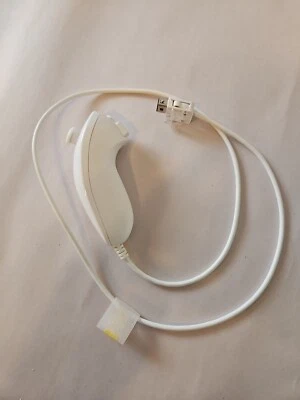 Official Wii Nunchuck White Remote Nintendo Controller RVL-004 - Image 1 of 4