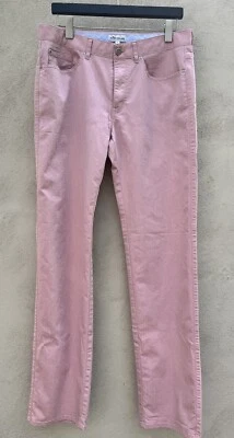 Peter Millar Crown 男式 Sateen 5 五口袋裤子粉色 33X33 高尔夫 — 第 1/4 张图片