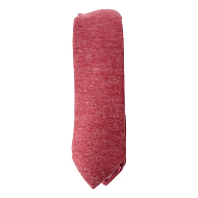 ORIGINAL PENGUIN Red Solid Cotton Blend Knit Slim Tie - Image 1 of 4