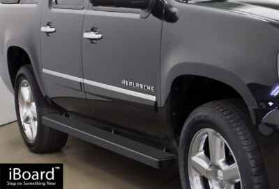 Escalones laterales iBoard premium 5" negro aptos 00-20 Chevy Avalanche Suburban GMC Yukon XL Foto 1 de 4