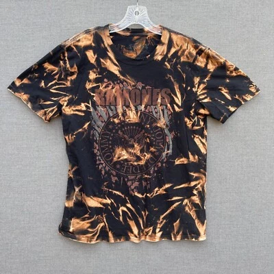 Camisa Ramones para mujer XL negra gira de conciertos banda música tie dye Foto 1 de 4