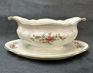 Rosenthal Viktoria 3158 Gravy Boat with Attached Underplate - Imagen 1 de 7