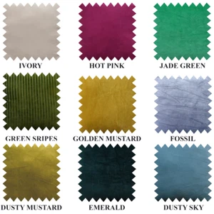 Luxury Sage cotton Velvet Fabric, Velvet solid fabric, drapery fabric, curtain - Picture 1 of 17
