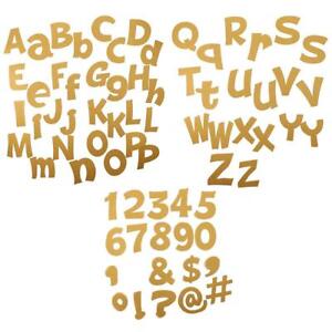216PCS Gold Glitter Letters Combo Set 4.7 Inch Alphabet Numbers Set