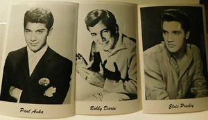 7 Piece glossy photo lot: Paul Anka, Bobby Darin, Elvis Presley, Annette, etc. - Picture 1 of 3