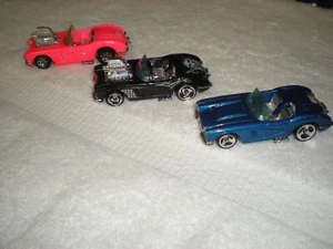 Hot Wheels '58 Chevy Corvette Lot (3) All Different Diecast 1:64 - Picture 1 of 6