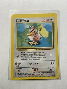 Juego de Base Farfetch'd casi como nuevo INGLÉS 27/102 - Imagen 1 de 2