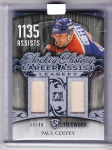 2015 LEAF ITG STICKWORK PAUL COFFEY HOCKEY ASISTENCIA LÍDER/40 ENGRASADORES PB - Imagen 1 de 1