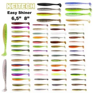 Keitech Easy Shiner 6,5" 8"  (2" 3" 3,5") (4" 4,5" 5")  Zander Hecht alle Farben - Bild 1 von 70
