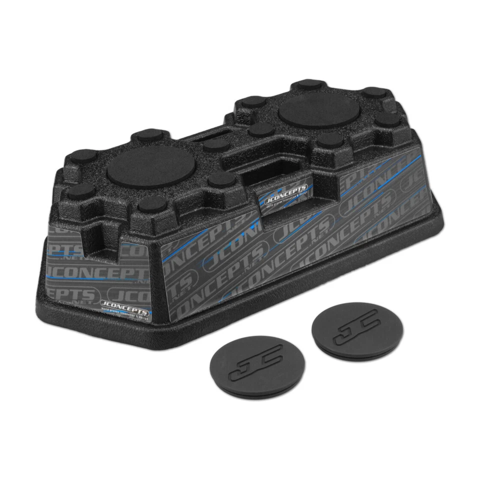 Jconcepts Finnisher car stand - matte black w/ pads and logo plugs / JCO2370M - Bild 1 von 1