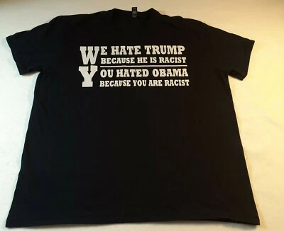 Camiseta ligera para hombre Anvil talla 2XL manga corta Trump Obama  Foto 1 de 4