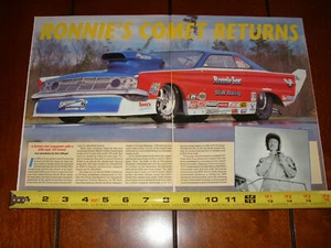 RONNIE SOX 1964 MERCURY COMET RACE CAR - ORIGINAL 1990 ARTICLE - Picture 1 of 4