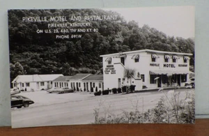 Postal con foto real RPPC Pikeville motel & restaurante Kentucky nítida y limpia - Imagen 1 de 4