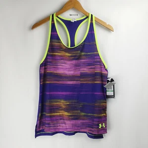 UNDER ARMOUR Mädchen mehrfarbig ärmellos Logo Racerback Activewear Tank Top YLG - Bild 1 von 7