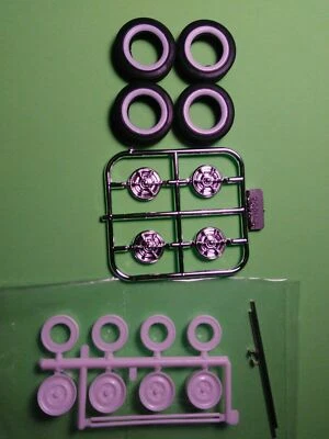 1953 Ford F100 Pickup 1/25 Firestone Champion Whitewall Tire Olds Fiesta Hubcaps - Image 1 of 4