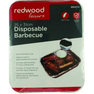 REDWOOD LEISURE DISPOSABLE BBQ - 25 x 31cm - Picture 1 of 1